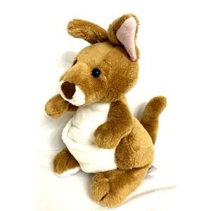 Ganz Webkinz Kangaroo Brown 8" Soft Plush Stuffed Animal No Code Retro Replacemt
